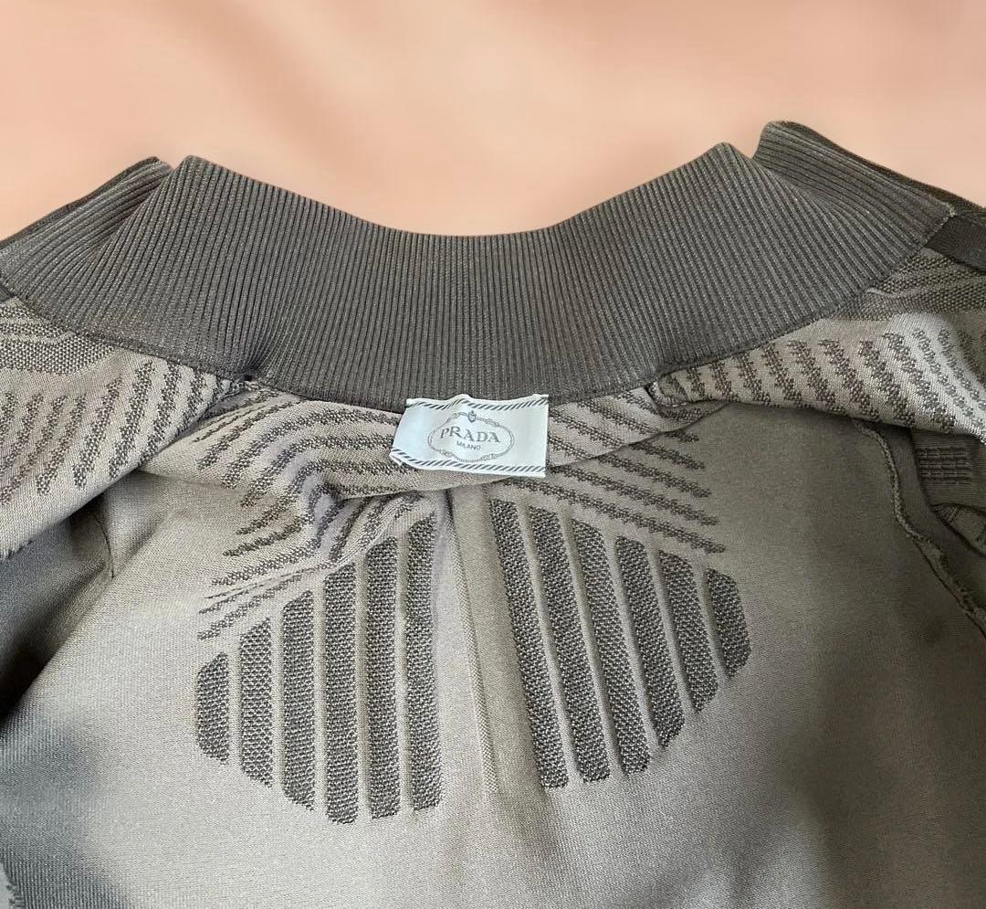 PRADA プラダ ジップ トップス ジャージ カーディガン 38(Sサイズ)