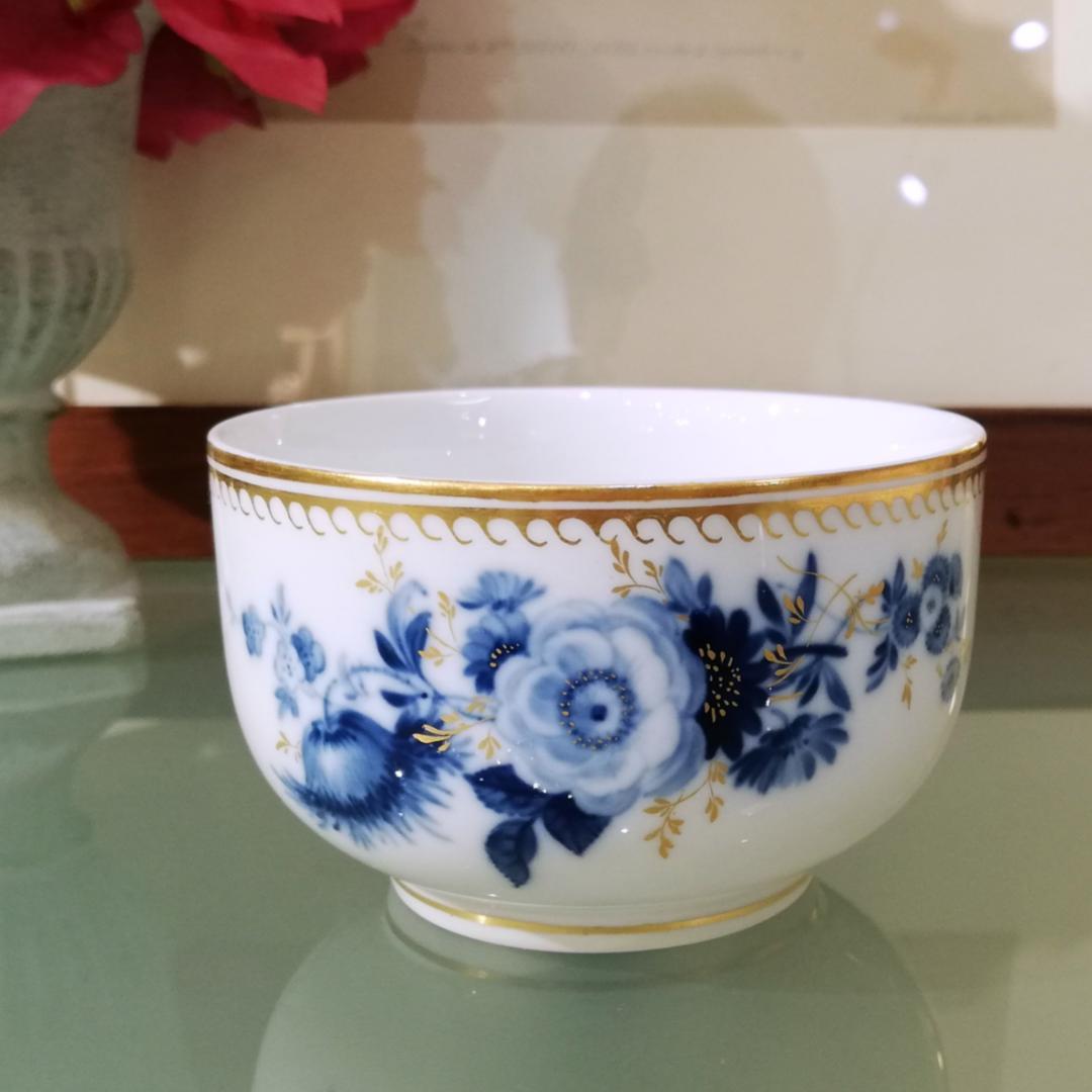 ◆1924～マイセン 青い花 カマイユ クリーマー シュガーポット