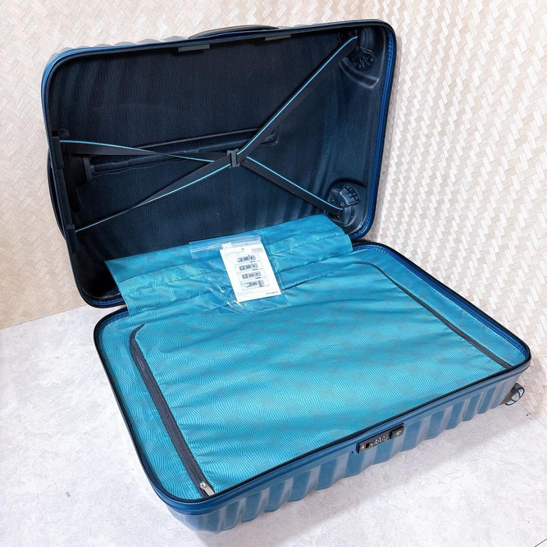 美品　サムソナイト ライトショック　73L ペトロールブルー　超軽量　4輪