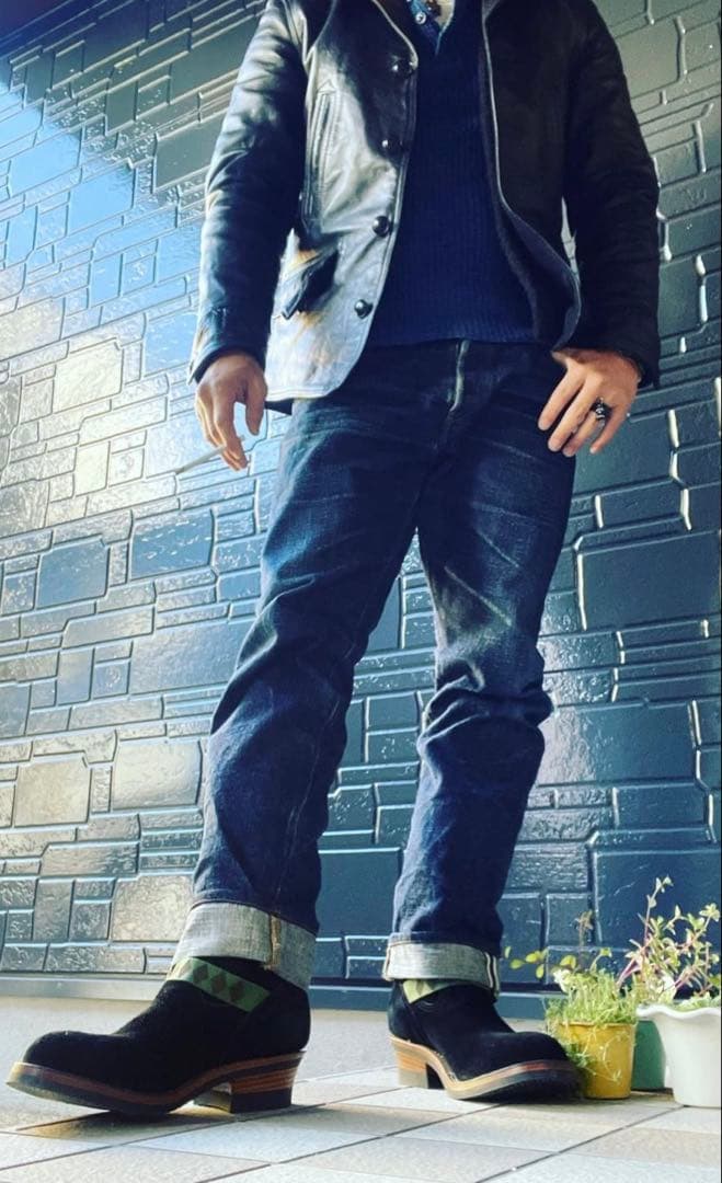 フリーホイーラーズ⭐︎スイッチヤードコート⭐︎ルードブラック38上質ホースハイド