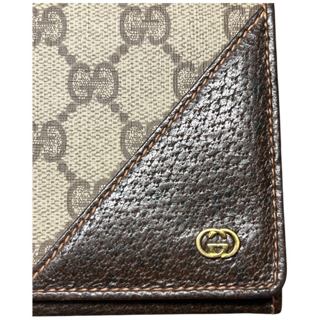 オールドグッチ GUCCI ヴィンテージ 長財布 GGスプリーム PVC×レザー