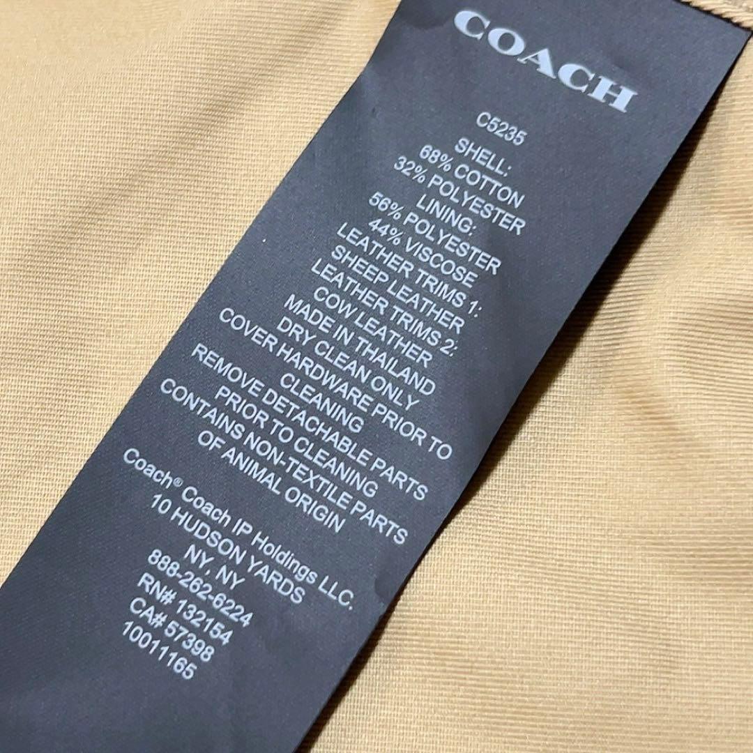 未使用✨　coach コーチ　トレンチコート　ロング　L メンズ　チャーム付き
