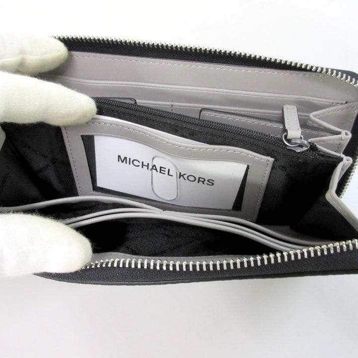 SALE新品未使用マイケルコースMICHAEL KORS長財布シボ加工レザー皮革