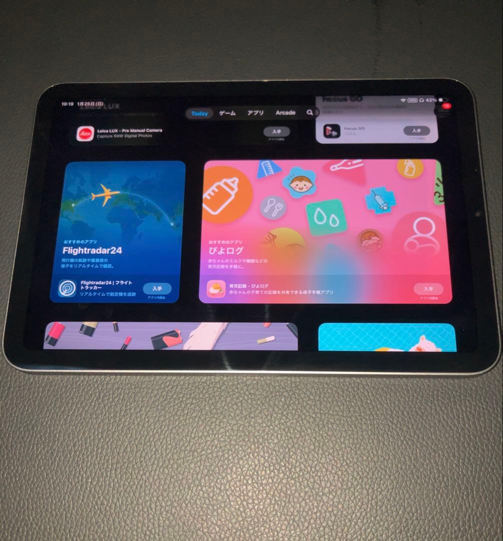 最新 iPad mini 7 A17 Pro 美品 充電器未使用 箱 ケース付き