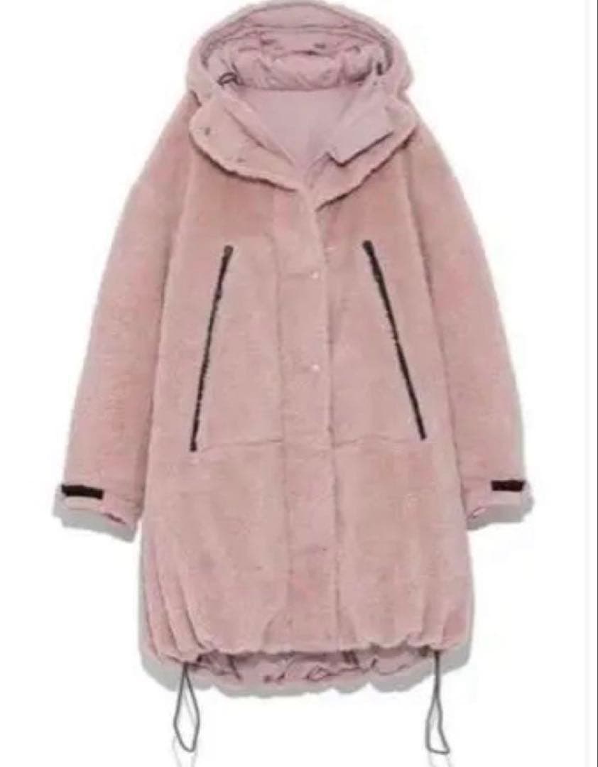 スナイデル SNIDEL 2wayボアコート ダウンコート PINKタグ付き