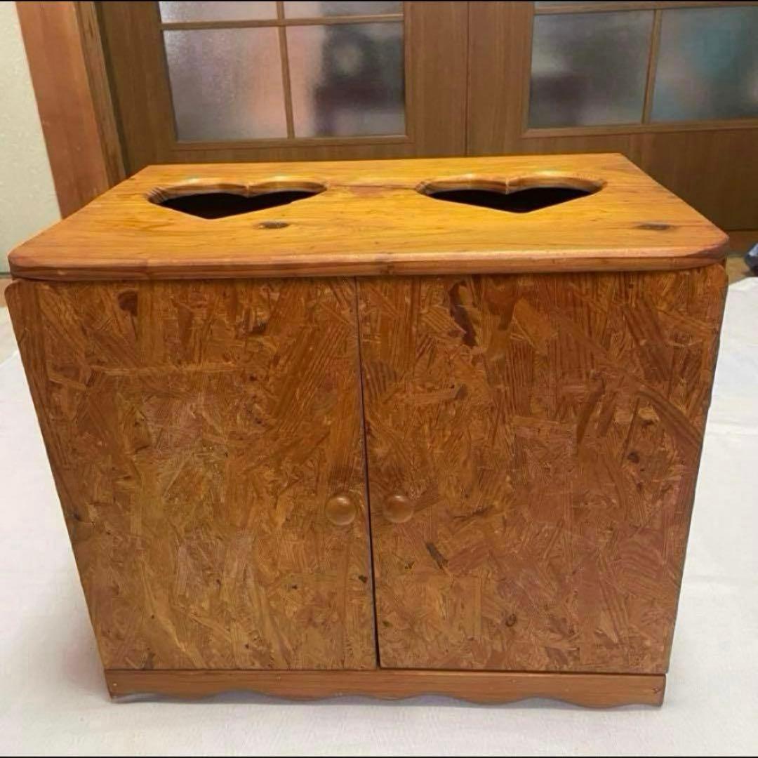 カントリー家具 収納ボックス 小型　ハンドメイド ダストボックス　インテリア