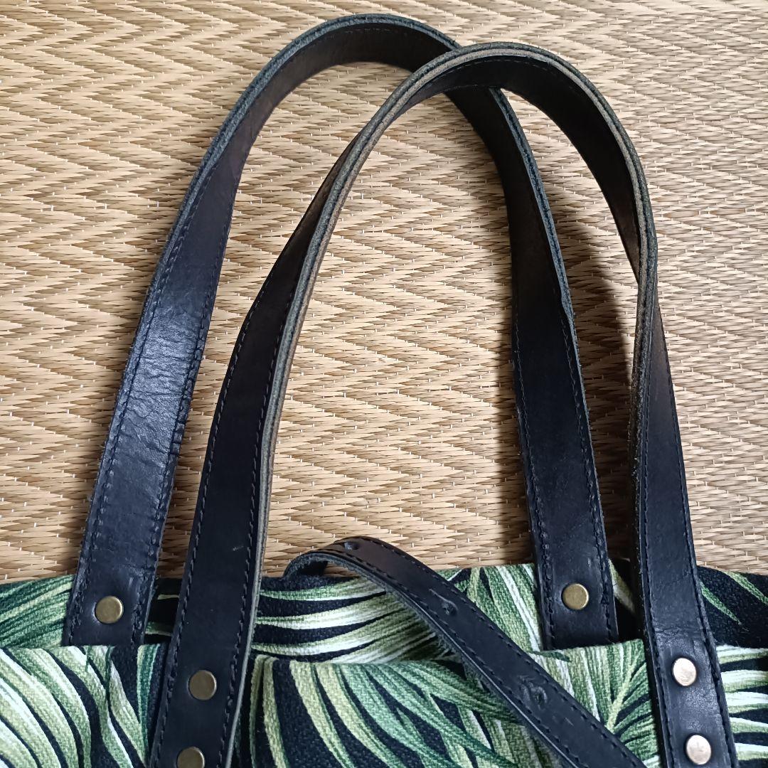 SCHOTT BROS. 本革 レザートートバッグ パームリーフ