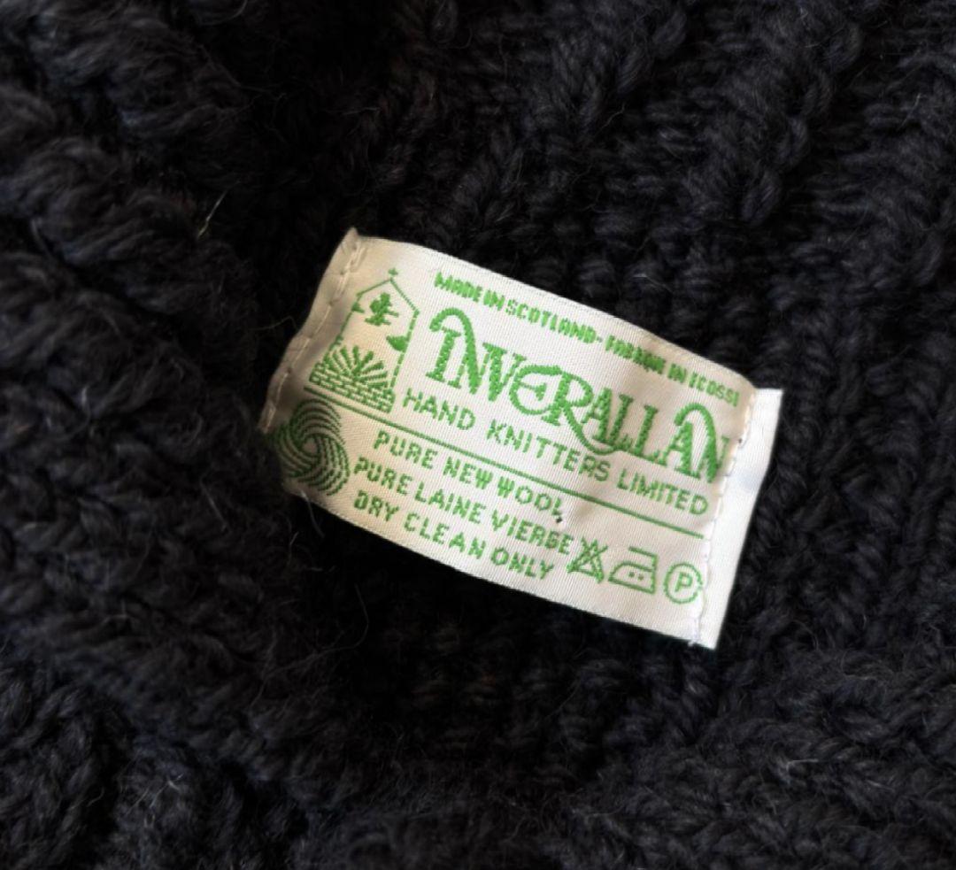 INVERALLAN 3A カーディガン サイズ38 緑タグ スコットランド製