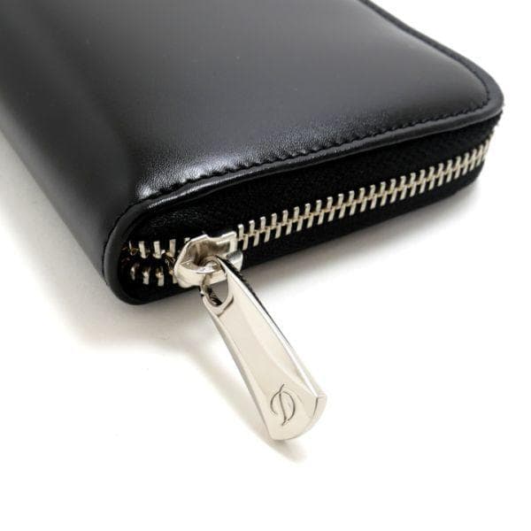 デュポン S.T.Dupont 180044 ラウンドジップ レザー 長財布 黒