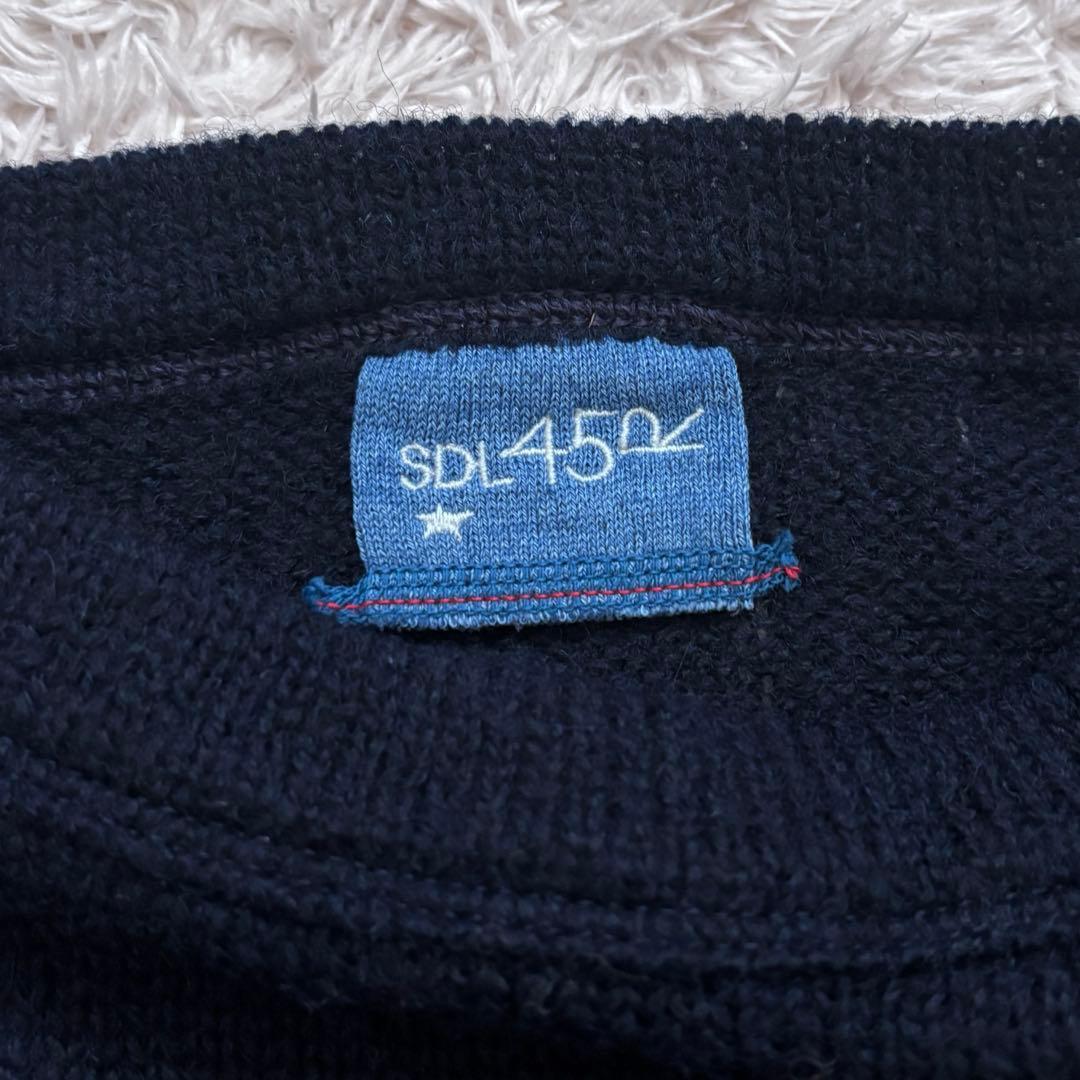 極美品/現行✨45R 葉山ものがたりシェットランド超ガーゼの908クルー ニット