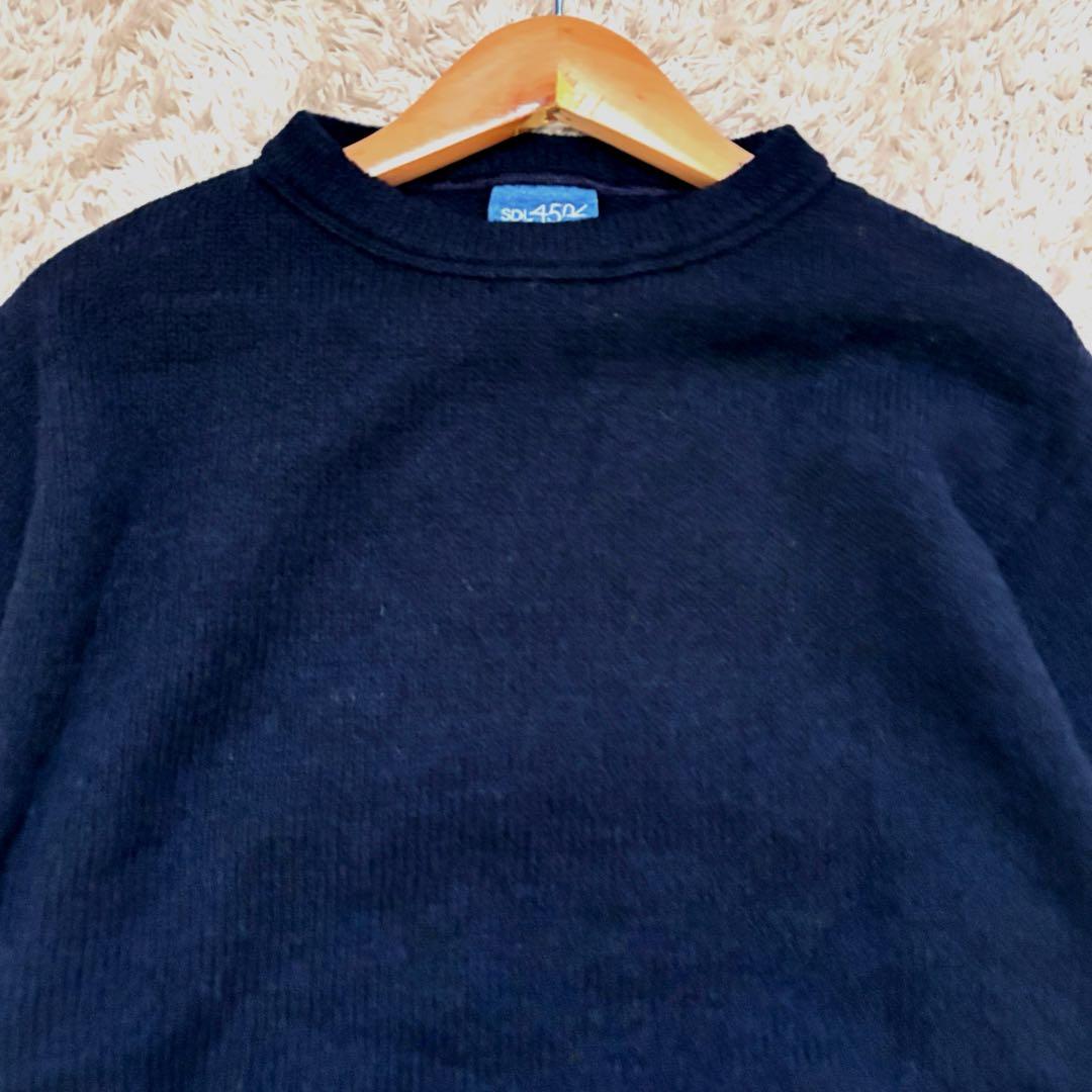 極美品/現行✨45R 葉山ものがたりシェットランド超ガーゼの908クルー ニット