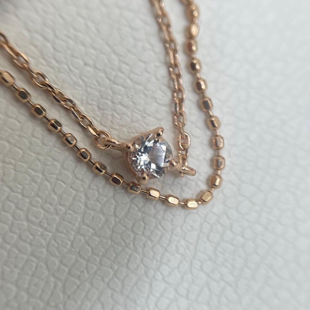 【R☆mahina】 K10ピンクゴールド 2連ブレスレット　4℃