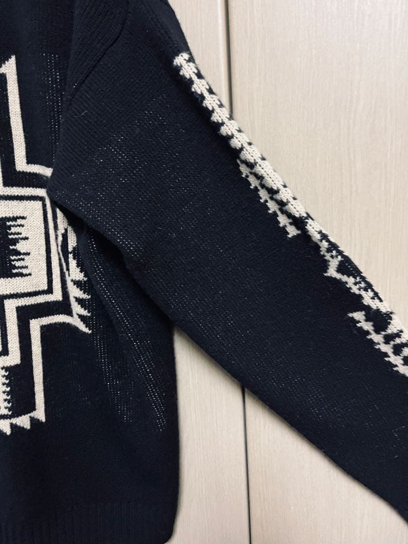 ペンドルトンウールカーディガン　ブラックLサイズ