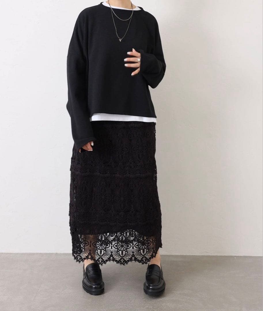 新品タグ付 journal standard luxe レースMIXスカート