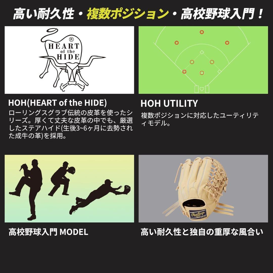 ローリングス 硬式グラブ 高校野球 入門モデル GH4HUN55FS-CAM