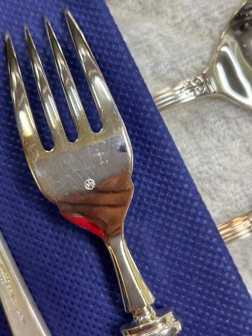 ラッキーウッド①LUCKYWOODカトラリーセット ステンレススチール 60点