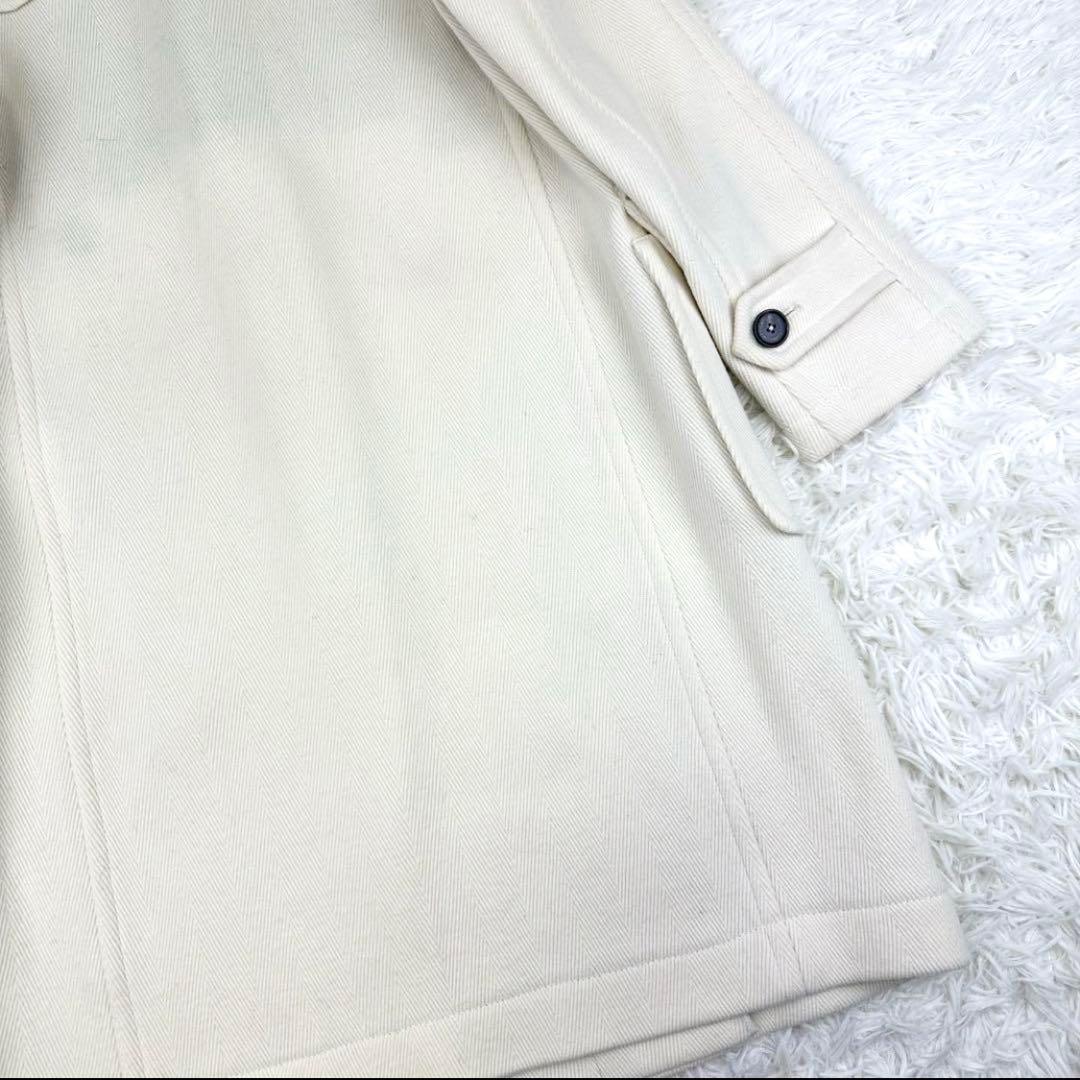 MACKINTOSH　ヘリンボーンダッフルコート　ロング丈　フード付き　チェック