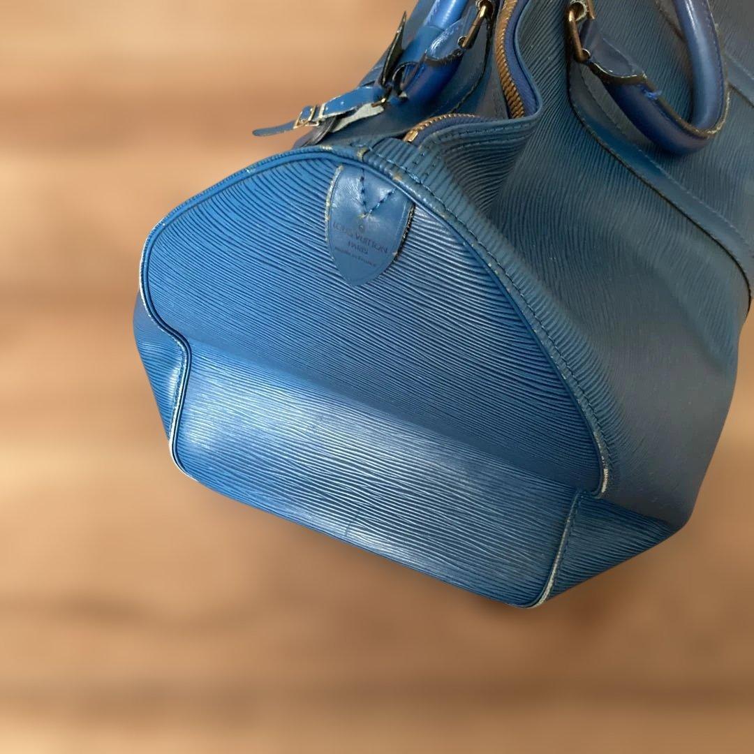 (*店様 ルイ ヴィトン　青いボストンバッグ