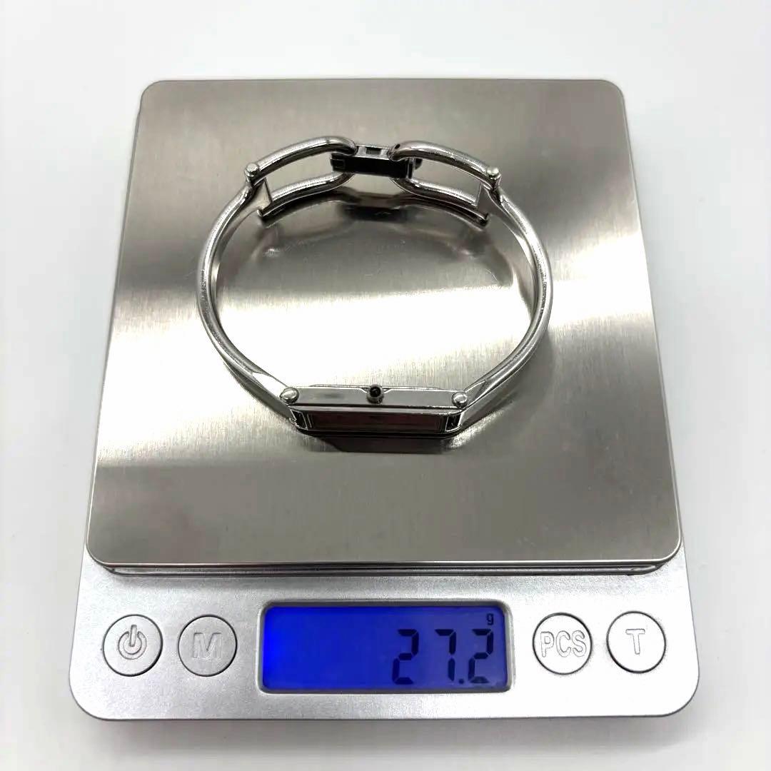 稼働/新品電池✨グッチ 1500L シェル文字盤 バングルウォッチ クォーツ