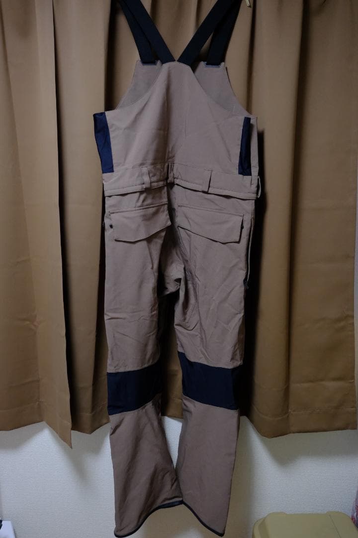 【美品】VOLCOM　ブラウン　ビブパンツ スノーボード用　XLサイズ