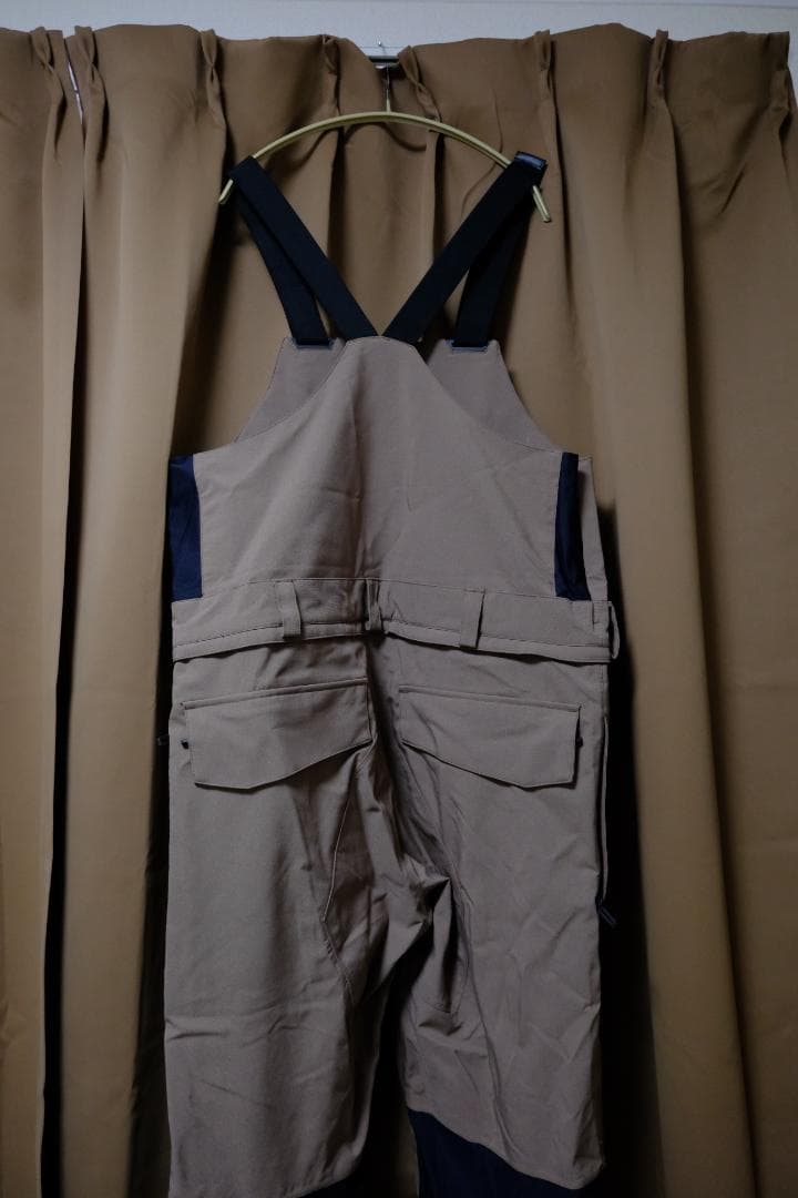 【美品】VOLCOM　ブラウン　ビブパンツ スノーボード用　XLサイズ