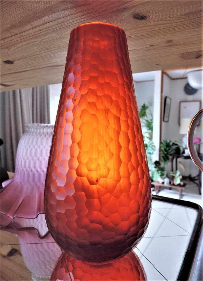 ベネチアガラス OMGバットゥ‐ト BATTUTO 技法 吹き花瓶