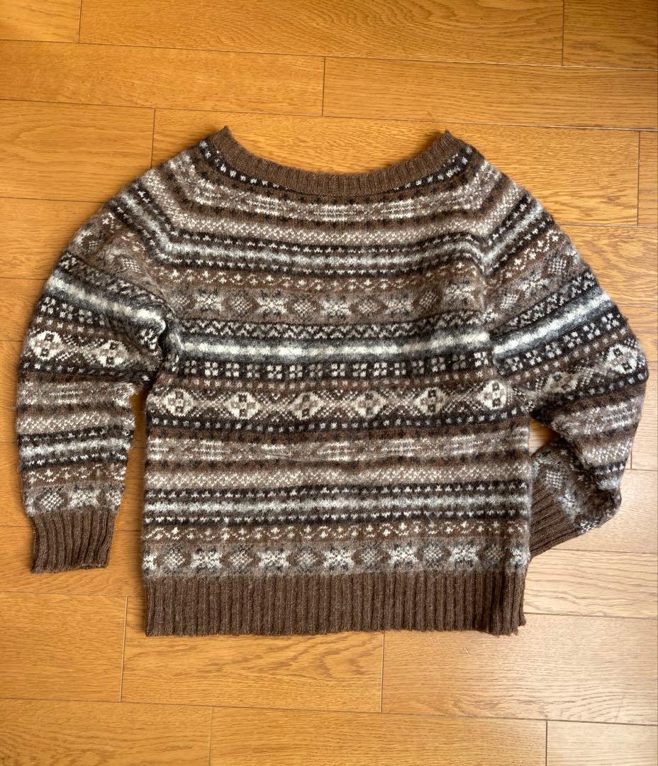 【極美品】Jamieson's ジャミーソンズ フェアアイル Vネックセーター