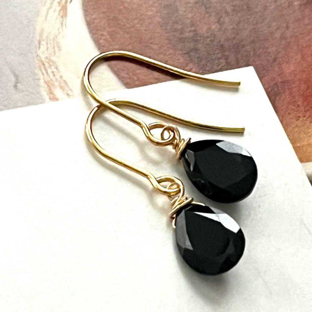 Myosotis☺︎ 1点作品☺︎ バイカラームーンストーンフープイヤリング