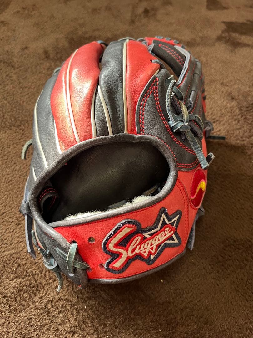 Slugger 久保田スラッガー　軟式グローブ レッド/ブラック