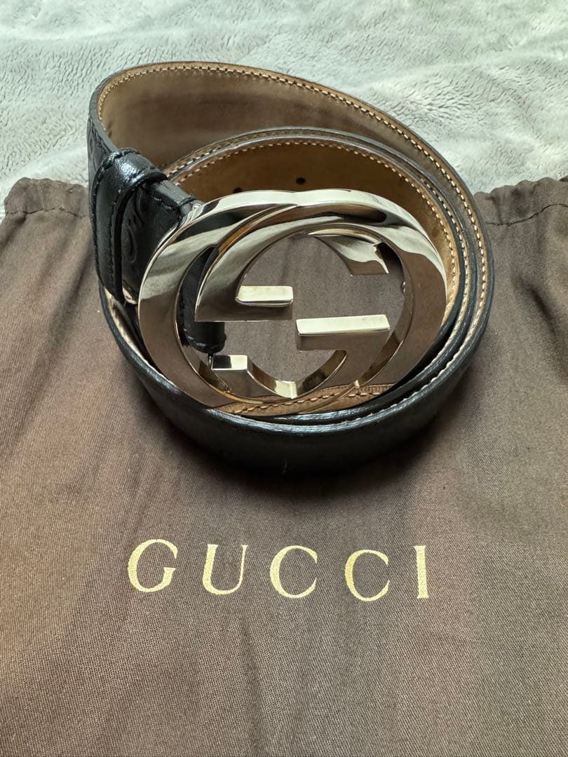 GUCCI インターロッキングG ベルト メンズ