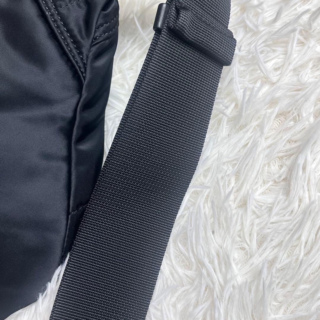 未使用級 PORTER ポーター 現行 タンカー ウエストバッグ L ブラック