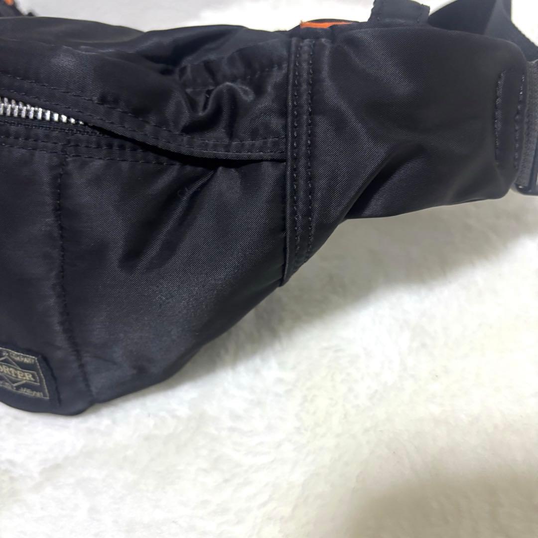 【廃盤 美品】PORTER ポーター タンカー ウエストバッグ ボディバッグ 黒
