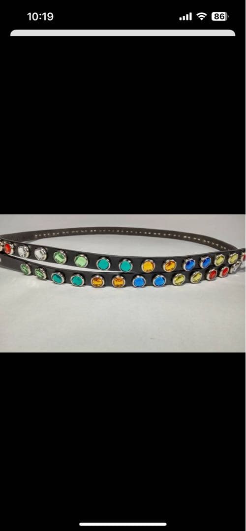 NAG CHAMPA　フルレインボーナローベルト1.5cm幅