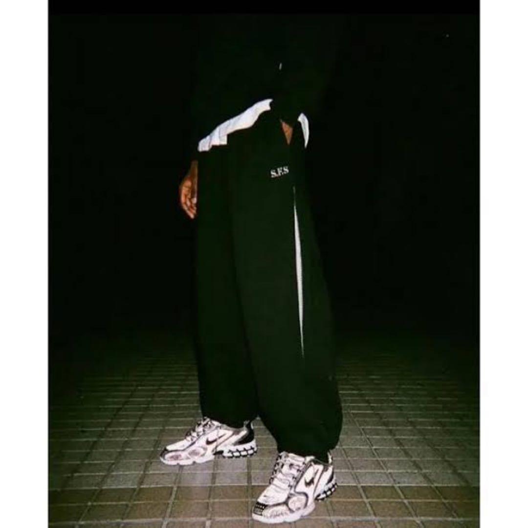 private brand by s.f.s フリースパンツ 黒