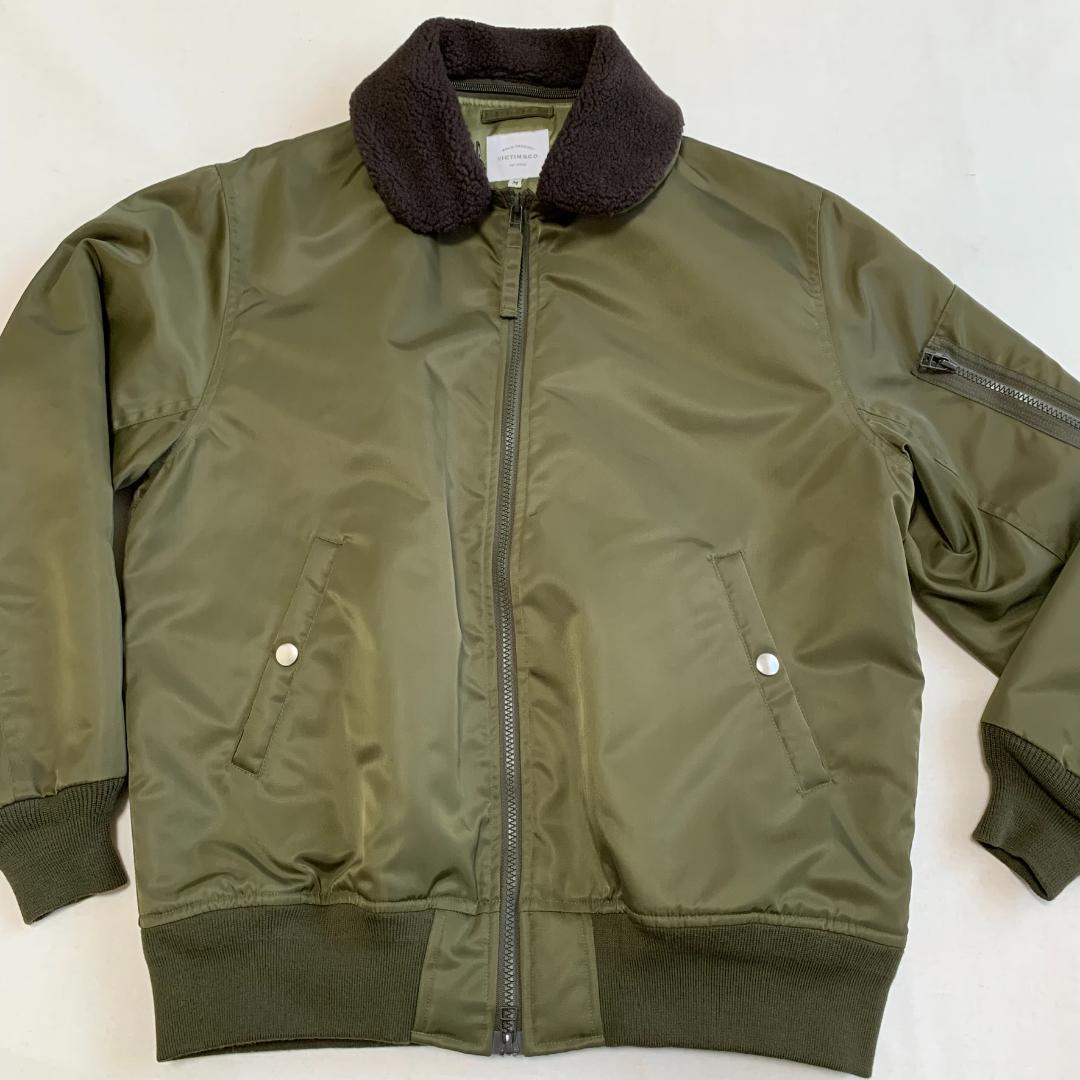 VICTIM ヴィクティム 襟ボア MA-1 ジャケット Mサイズ 日本製