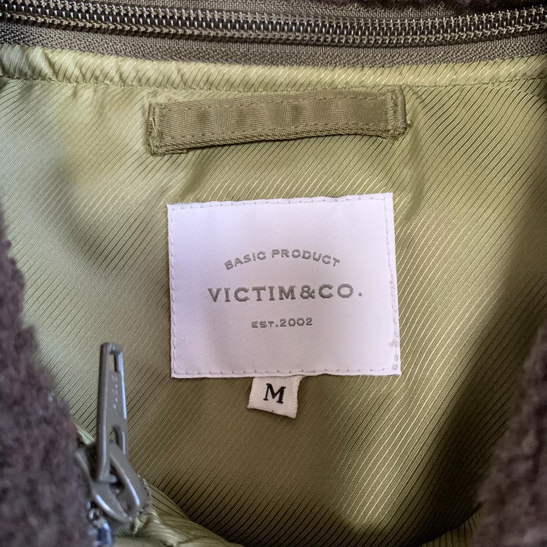 VICTIM ヴィクティム 襟ボア MA-1 ジャケット Mサイズ 日本製