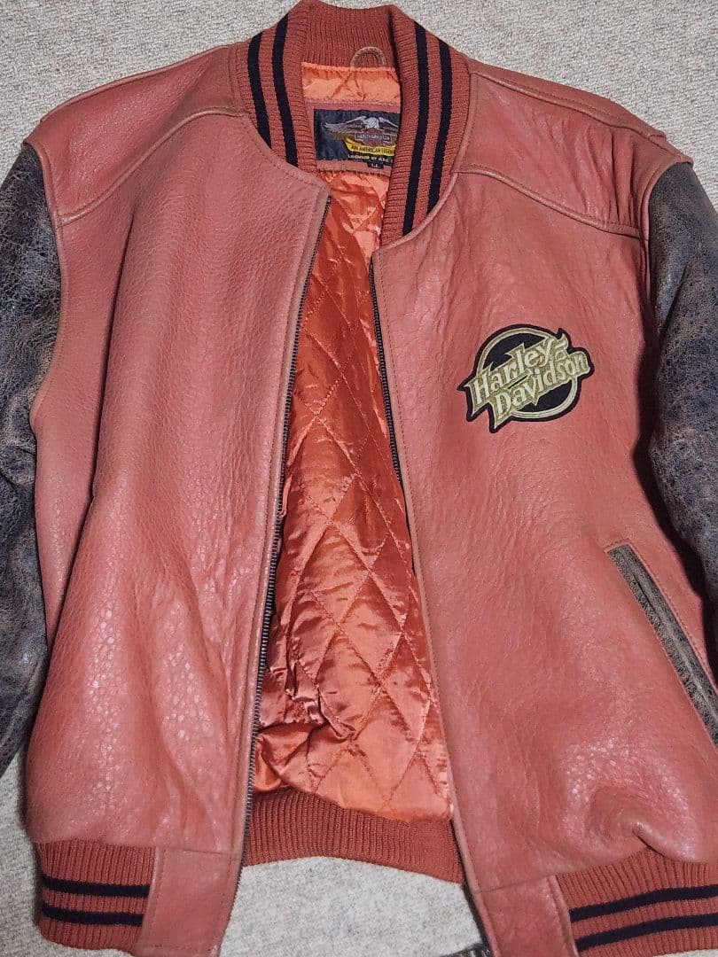 Harley Davidson レザーシングルライダースジャケット 羊革