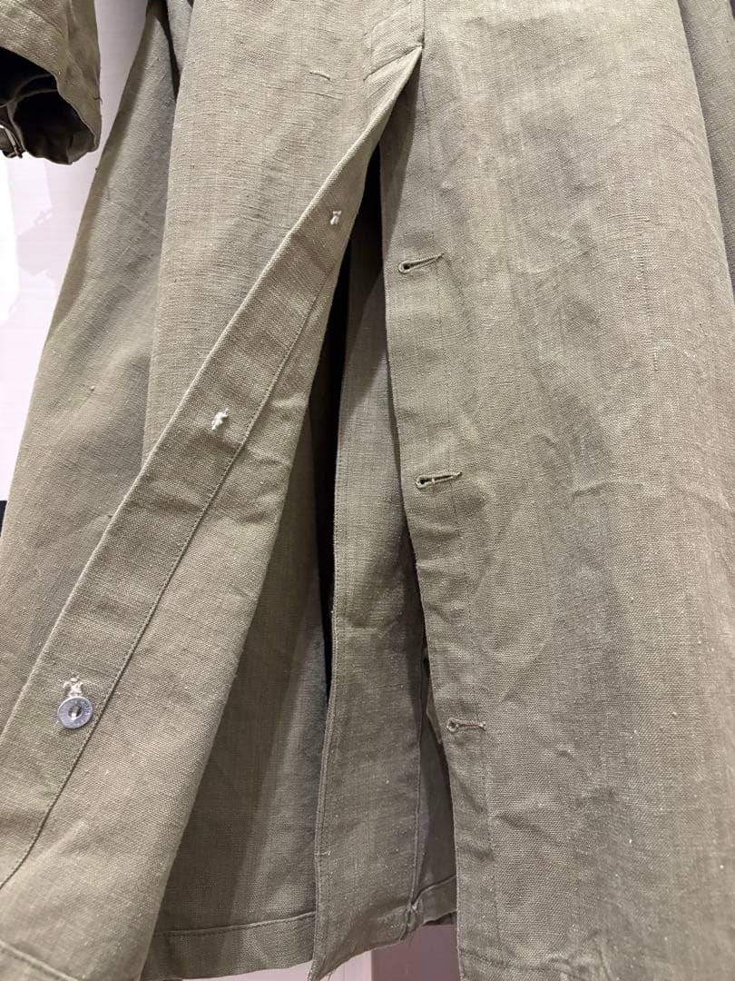 フランス軍　M35 モーターサイクルコート　コットンリネン