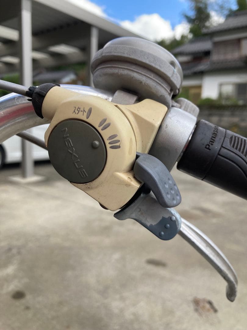 パナソニック電動アシスト自転車 シティタイプ モスグリーン色　バスケット付き