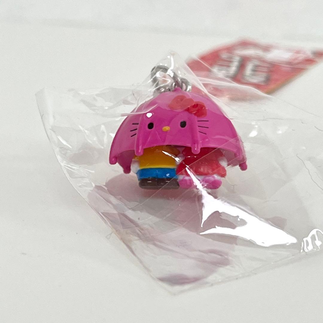 【レア】ハローキティ　根付　ストラップ　キティ　ダニエル　相合傘　ラブペア