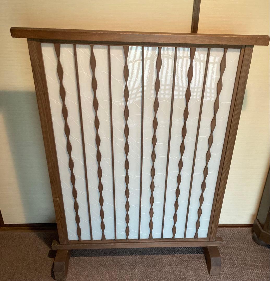 木製衝立・間仕切り・パーテーション　骨董・アンティーク