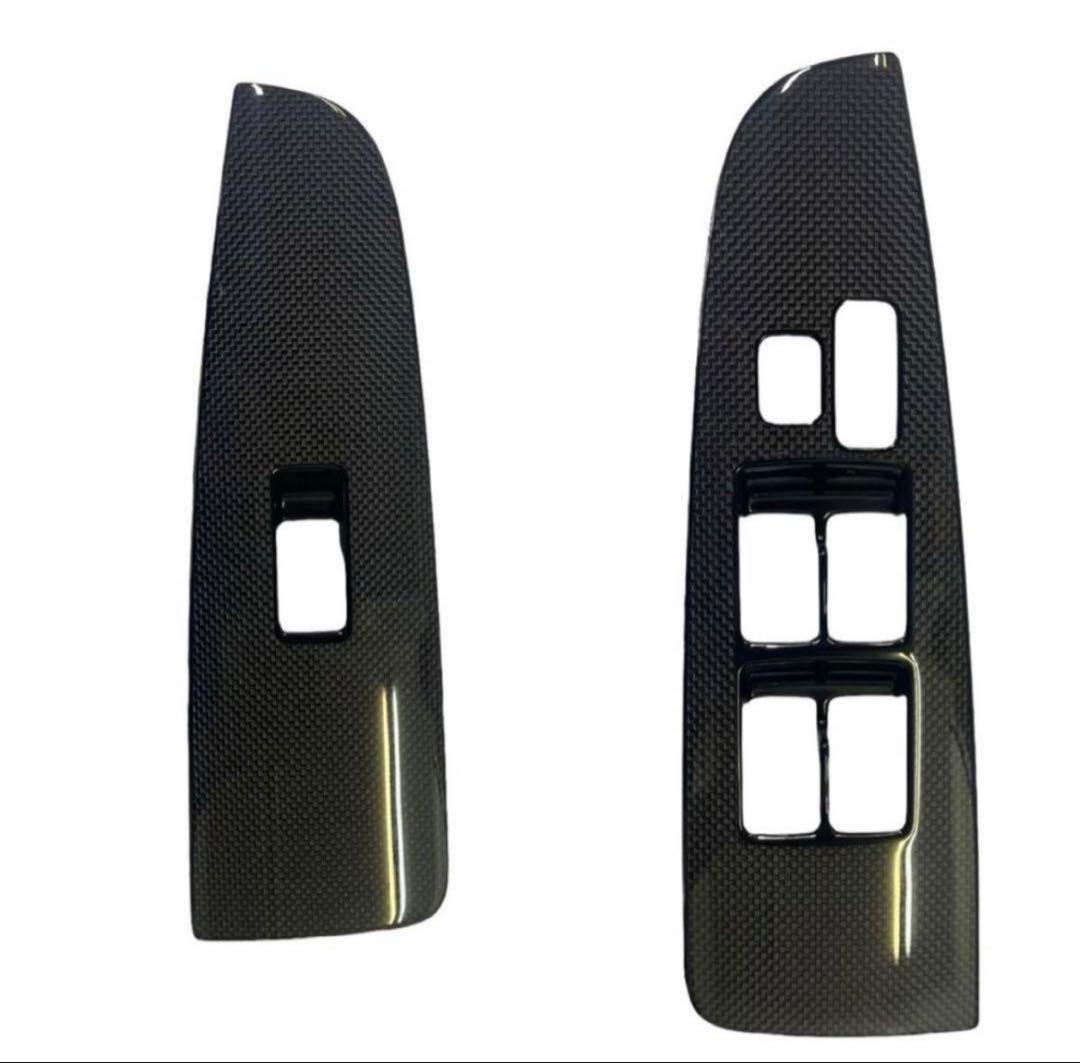 新品　トヨタ　JZX100 純正　カーボン調　PWスイッチパネル　左右セット