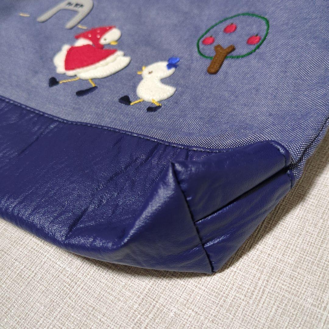 familiar　70周年記念限定　デニム　バッグ　ミニ　レッスンバッグ