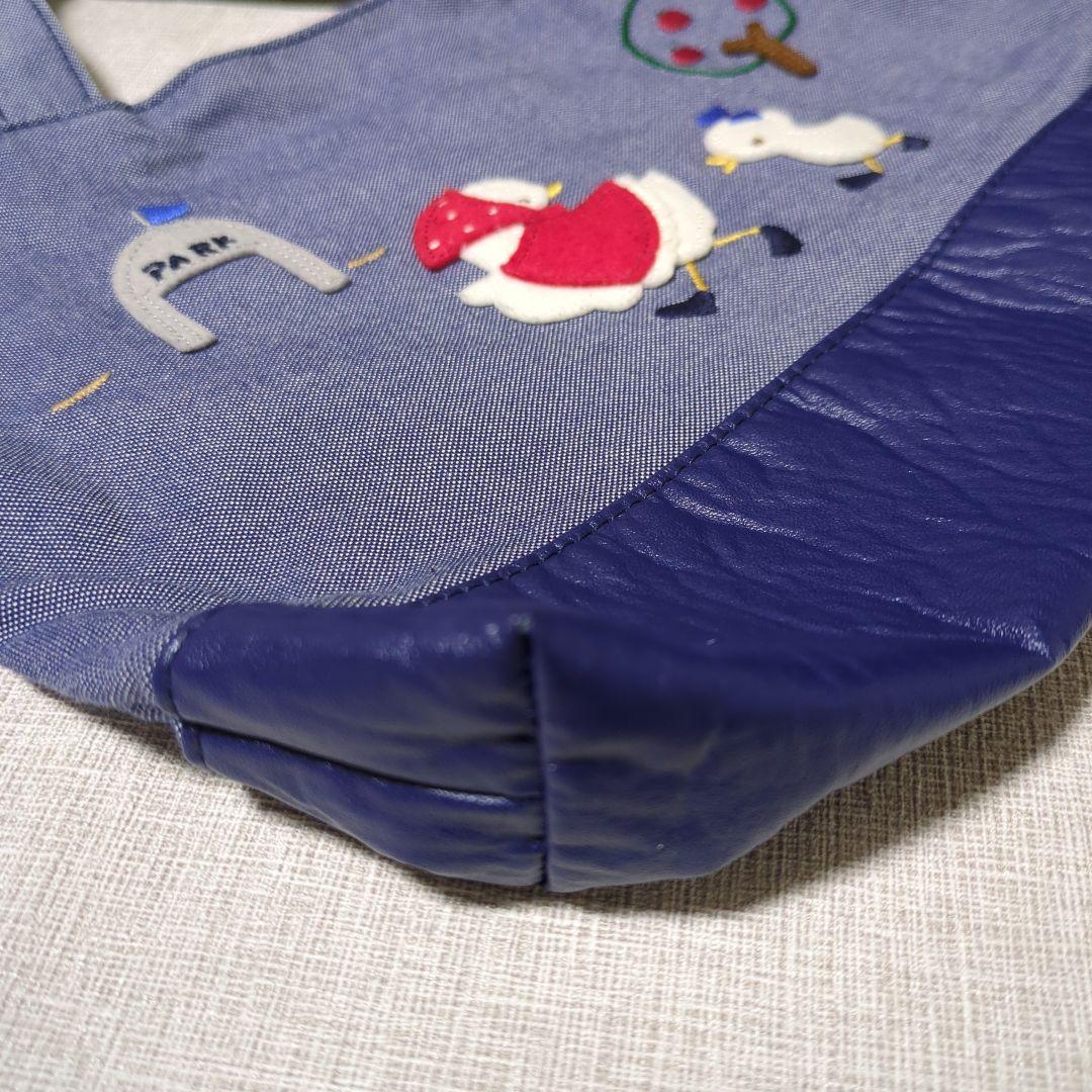 familiar　70周年記念限定　デニム　バッグ　ミニ　レッスンバッグ