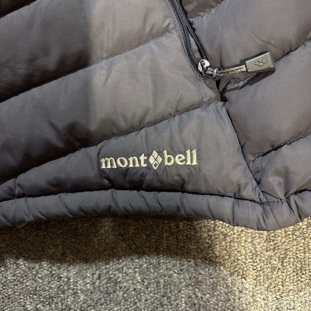 mont-bell フード付きダウンジャケット M ダークグレー