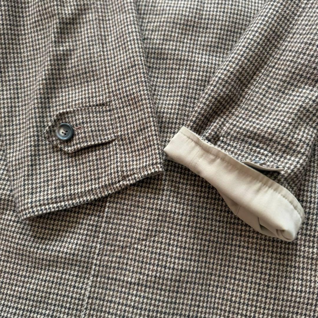 90'sイタリア製【シーラップ】ガンクラブチェック　バルカラーコートリバーシブル