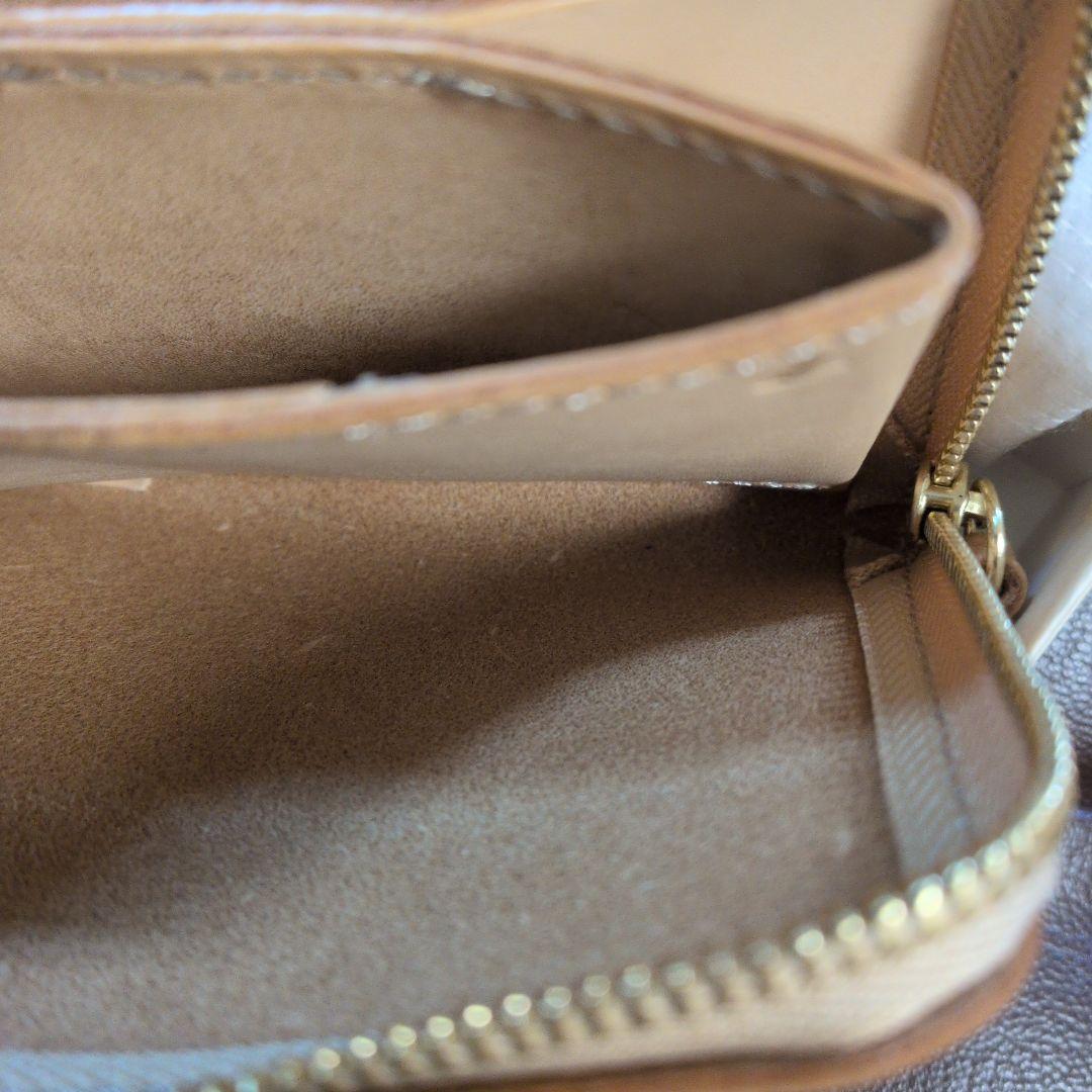 プレーンヌメ　TSUCHIYA KABAN 二つ折り財布 ベージュ