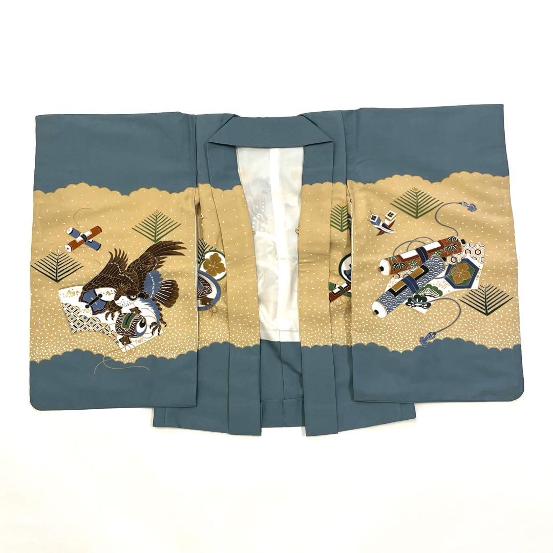 七五三 羽織セット 男の子 羽織 着物 長襦袢 半衿付き 5歳 No.132