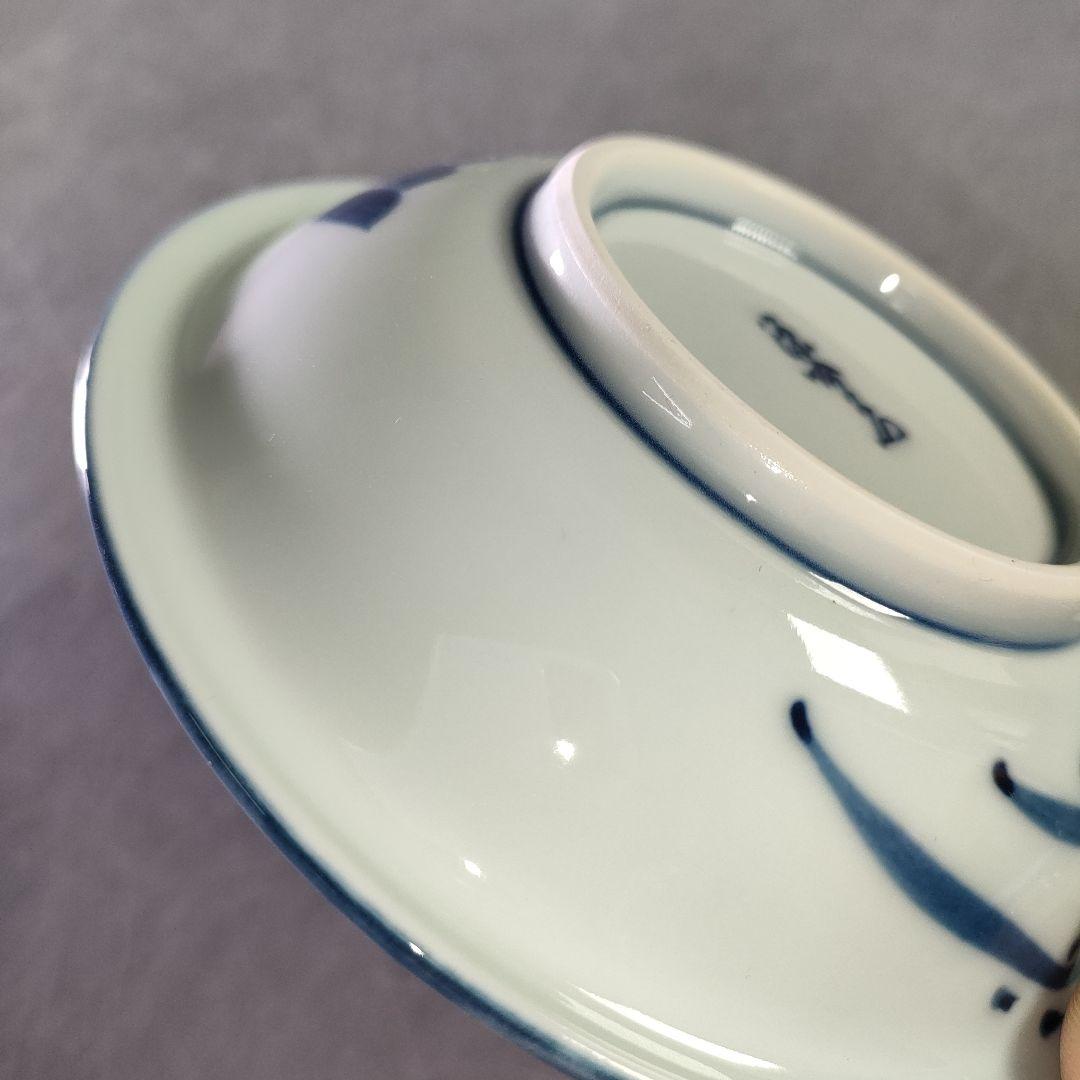 A1202-2/有田焼/源右衛門窯/染付四海波銘々皿5客/共箱/向付/懐石道具/