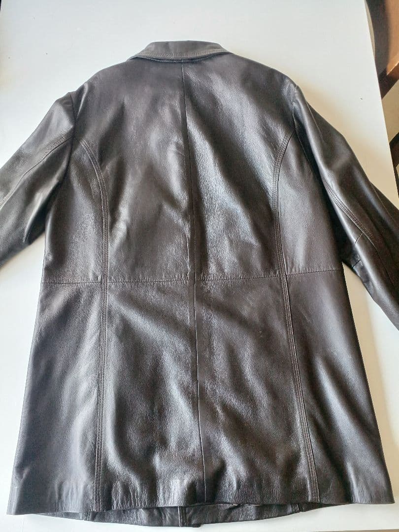 EMMETI 　ダークブラウン レザーコート